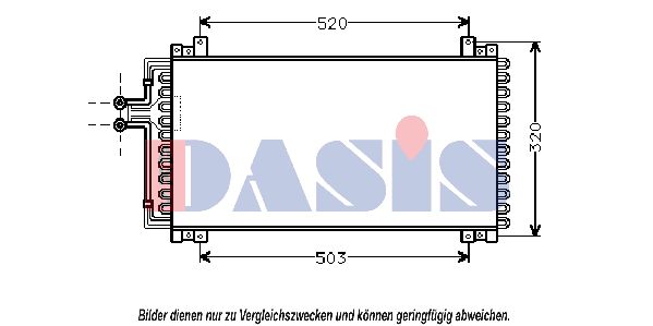 AKS DASIS Конденсатор, кондиционер 182150N